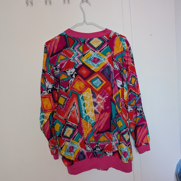 Colorful Geometric Women's Jacket - Picture 6 of 6